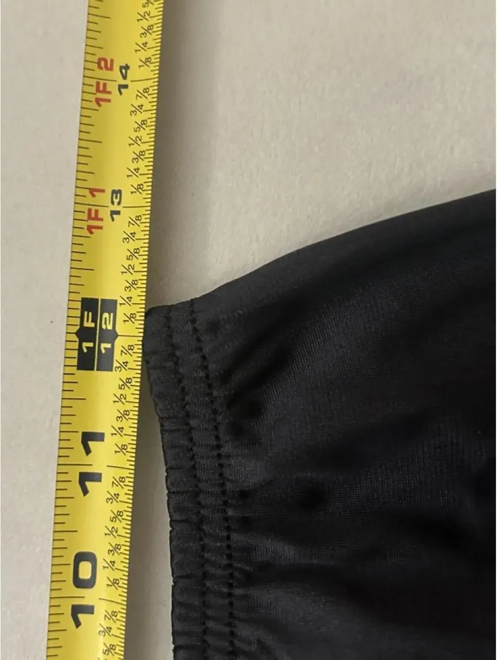 Vintage Vasserette Black silk slip skirt with lace trim and elastic waistband